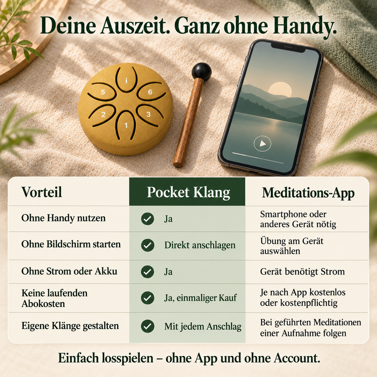 Klangtrommel für mehr Ruhe