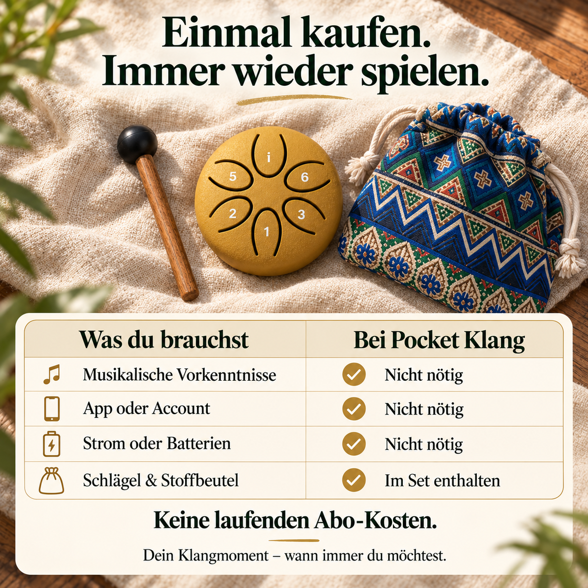 Klangtrommel für mehr Ruhe