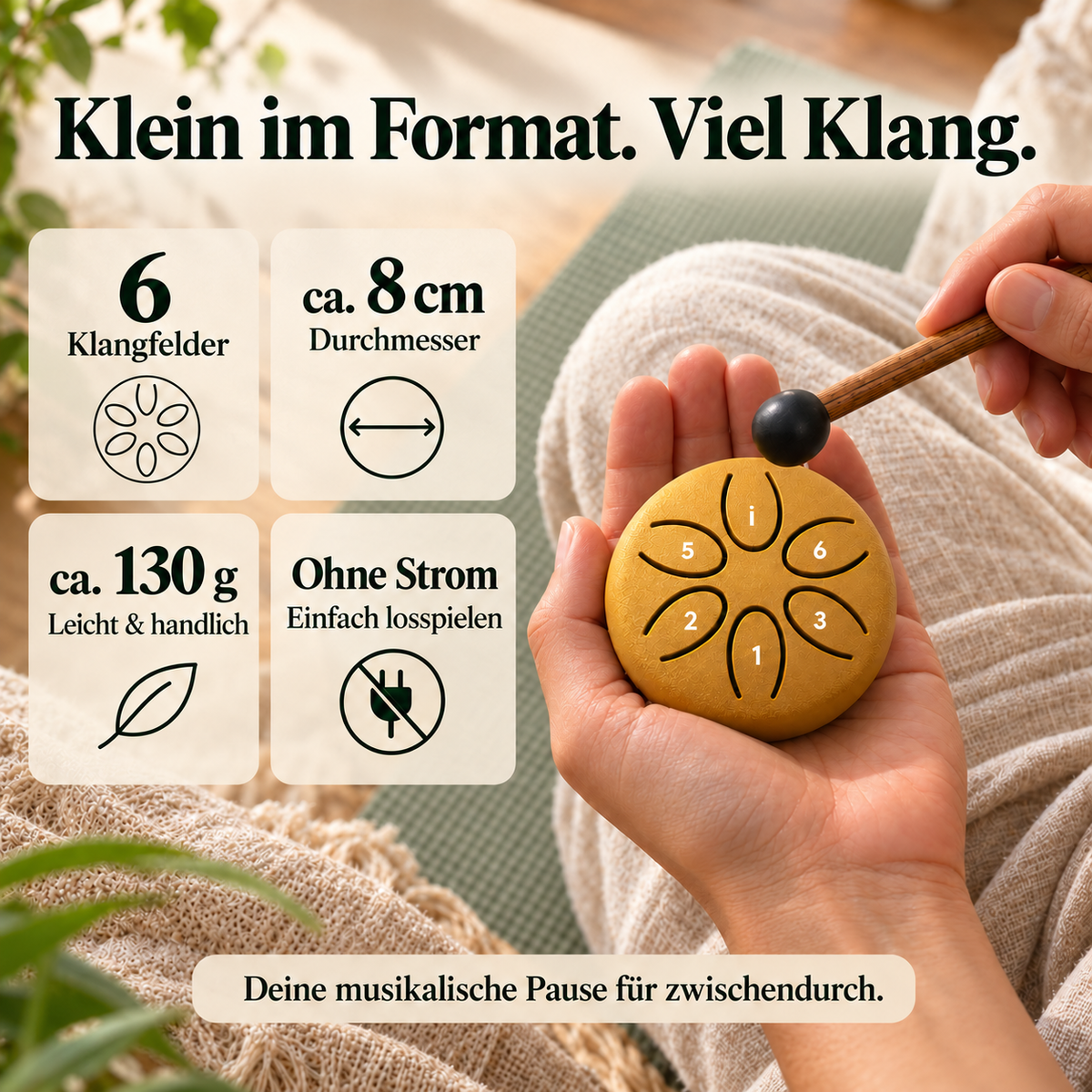 Klangtrommel für mehr Ruhe