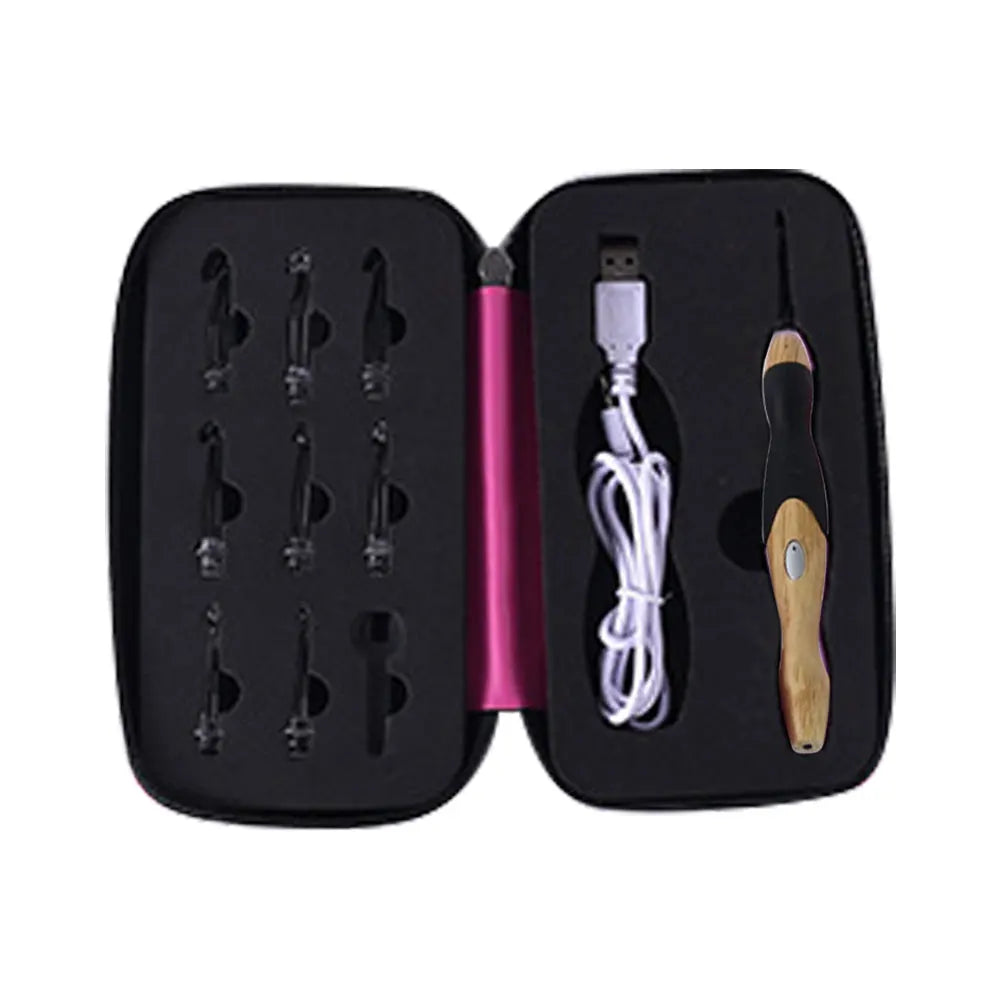 LED Häkelnadel Set mit 9 Größen
